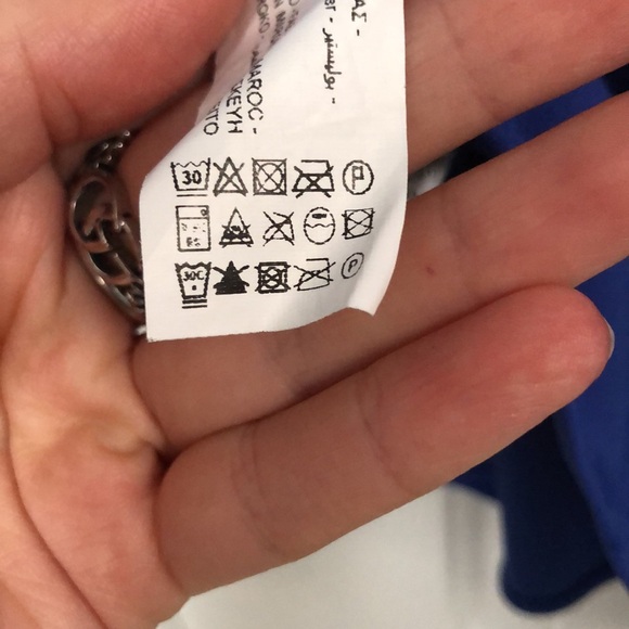 Zara Draped Blue Dress - Picture 5 of 12